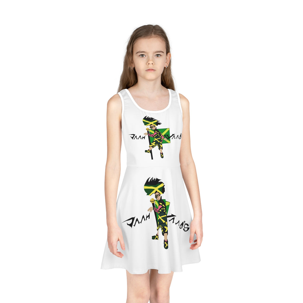 Girls' Sleeveless Sundress (AOP)