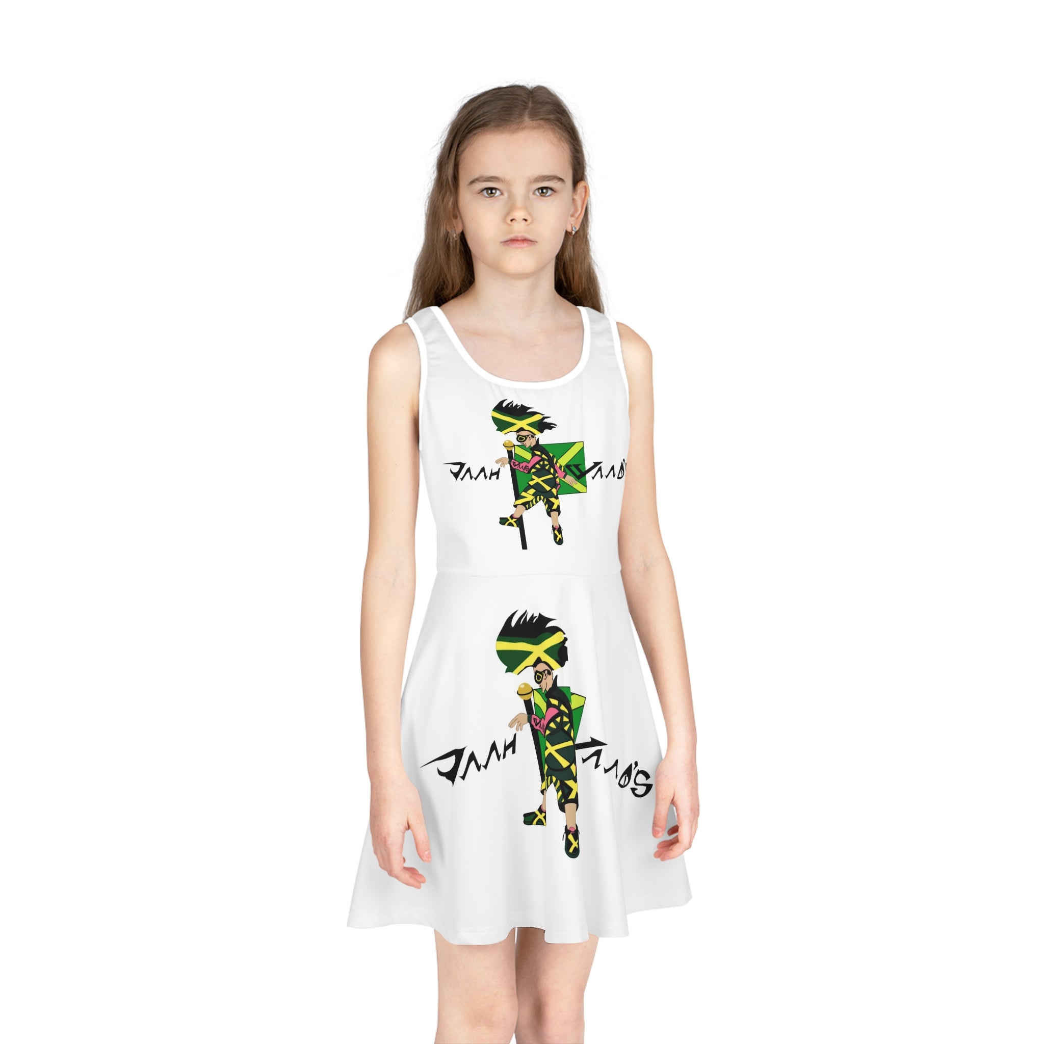 Girls' Sleeveless Sundress (AOP)